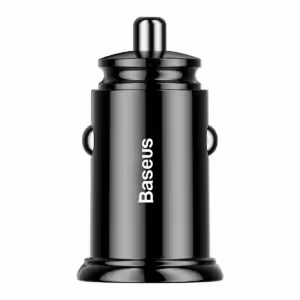 АЗУ Baseus Circular Plastic A+A 30W Dual QC3.0 Quick Car Charger Black 1