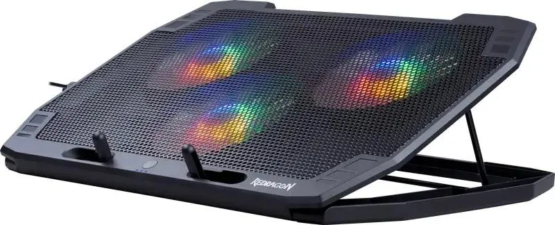 Охлаждающая подставка для ноутбука Redragon Ingrid 15"-17,3", 2 USB, 3 вентилятора 3 Охлаждающая подставка для ноутбука Redragon Ingrid 15"-17,3", 2 USB, 3 вентилятора 3