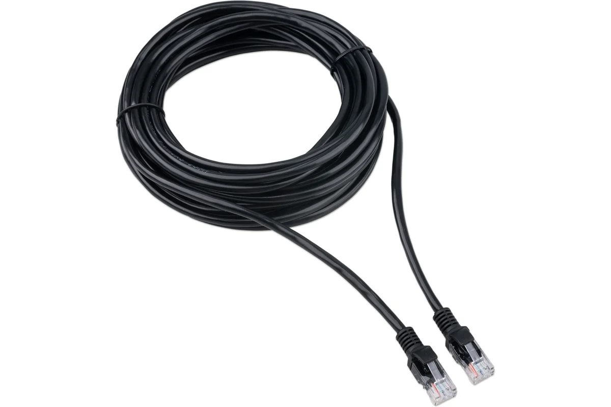 Патчкорд UTP Cablexpert PP12-7.5M/BK кат.5e, 7.5м, литой, многожильный (чёрный) 2 Патчкорд UTP Cablexpert PP12-7.5M/BK кат.5e, 7.5м, литой, многожильный (чёрный) 2