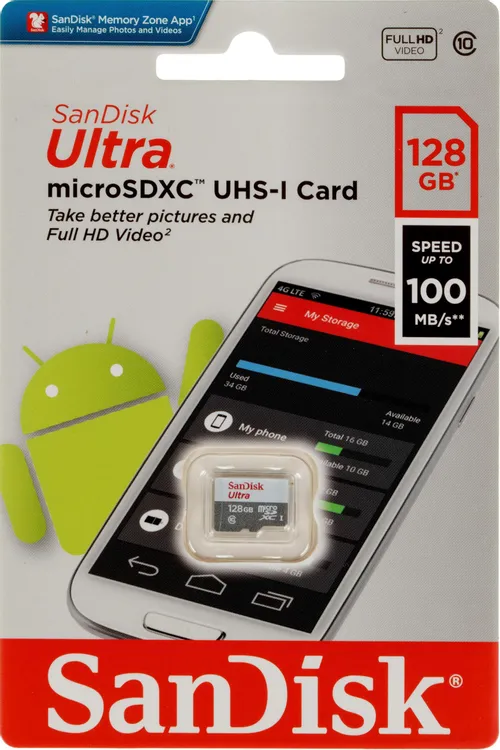SanDisk Micro SDXC 128Gb Class10 Ultra UHS-I 100MB/s 1 SanDisk Micro SDXC 128Gb Class10 Ultra UHS-I 100MB/s 1