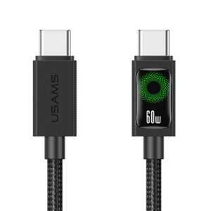 Кабель Type-C/Type-C USAMS US-SJ773 U92 60W black 1 Кабель Type-C/Type-C USAMS US-SJ773 U92 60W black 1