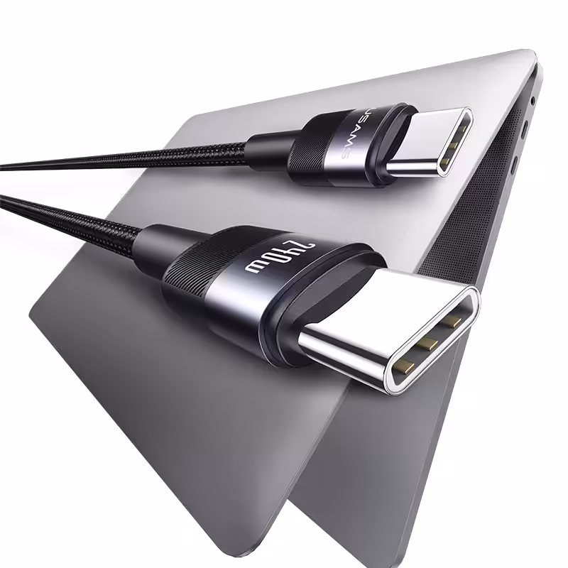 Кабель Type-C/Type-C USAMS US-SJ727 240W Aluminum Alloy 1.2m tarnish 2 Кабель Type-C/Type-C USAMS US-SJ727 240W Aluminum Alloy 1.2m tarnish 2