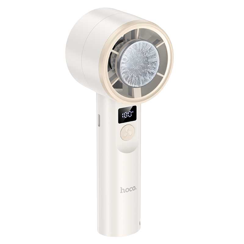 Вентилятор HOCO HX612 Ice pack series handheld fan white 1 Вентилятор HOCO HX612 Ice pack series handheld fan white 1