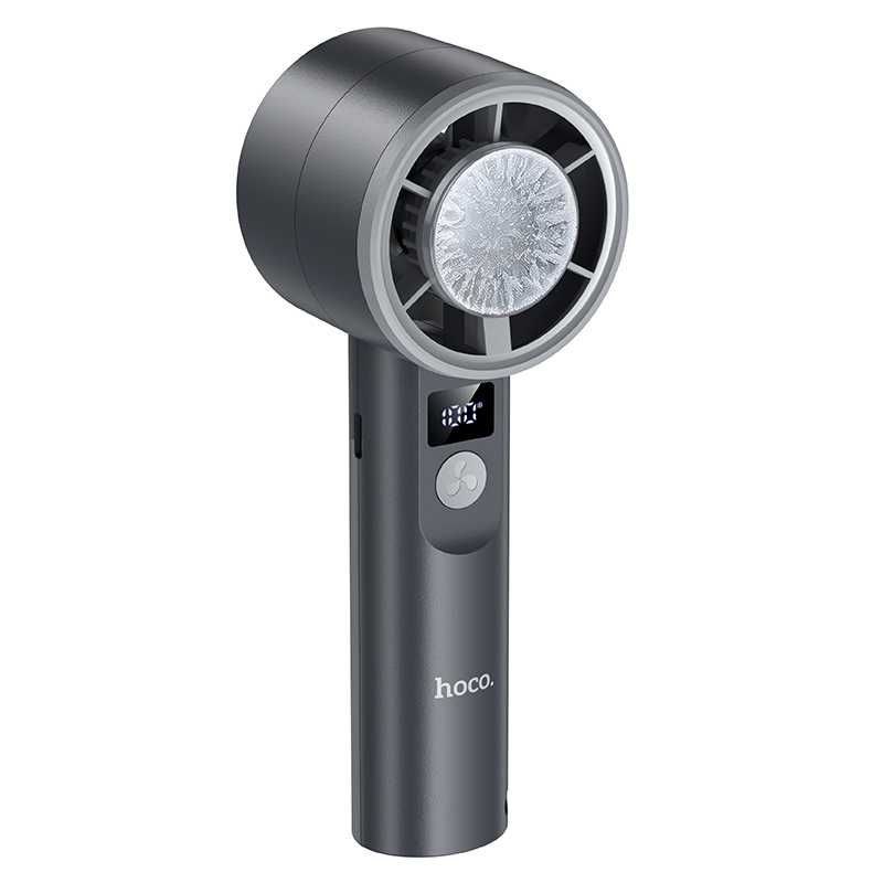 Вентилятор HOCO HX612 Ice pack series handheld fan black 1 Вентилятор HOCO HX612 Ice pack series handheld fan black 1