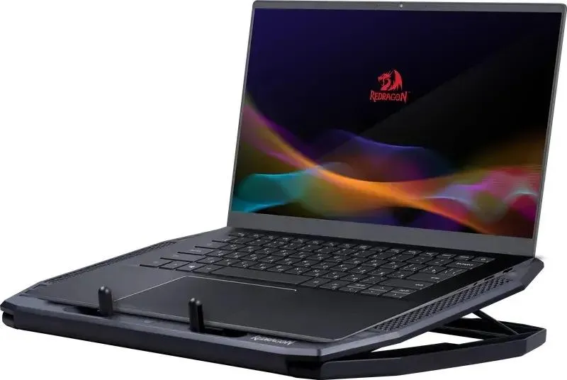 Охлаждающая подставка для ноутбука Redragon Ingrid 15"-17,3", 2 USB, 3 вентилятора 6 Охлаждающая подставка для ноутбука Redragon Ingrid 15"-17,3", 2 USB, 3 вентилятора 6