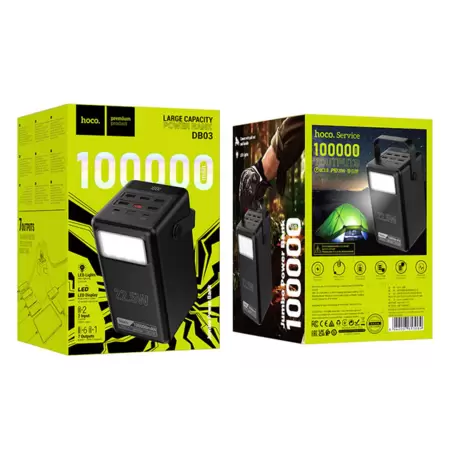 Power Bank Hoco DB03 Endure 22.5W fully compatible power bank(100000mAh) black 4 Power Bank Hoco DB03 Endure 22.5W fully compatible power bank(100000mAh) black 4
