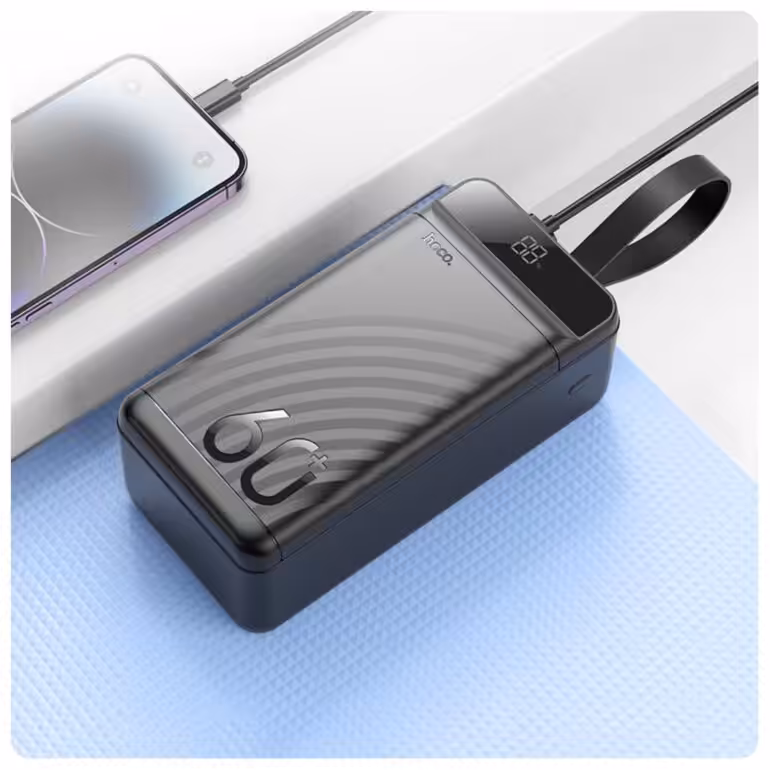 Power Bank Hoco J123C Element 22.5W+PD20W fully compatible with digital display(60000mAh) black 2 Hoco-J123C-Element-02