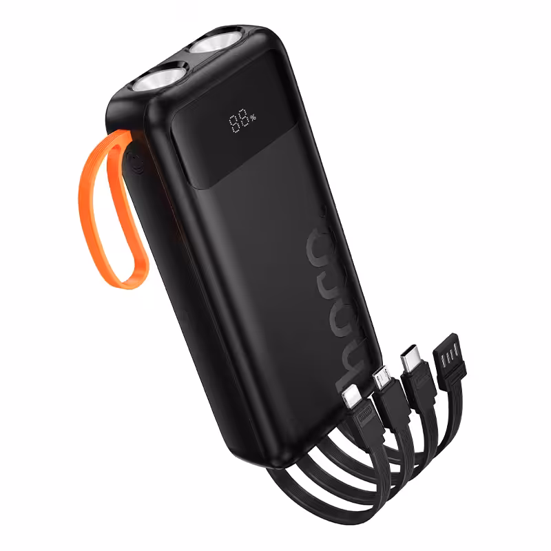 Power Bank Hoco J151A Spirit dual lighting four-cable power bank(20000mAh) black 1 Power Bank Hoco J151A Spirit dual lighting four-cable power bank(20000mAh) black 1