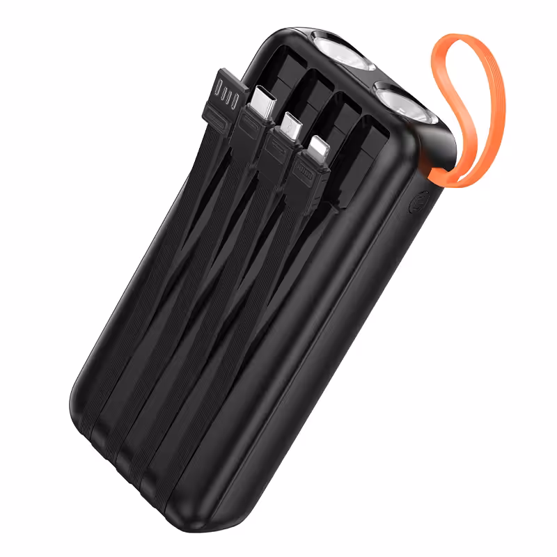 Power Bank Hoco J151A Spirit dual lighting four-cable power bank(20000mAh) black 2 Power Bank Hoco J151A Spirit dual lighting four-cable power bank(20000mAh) black 2