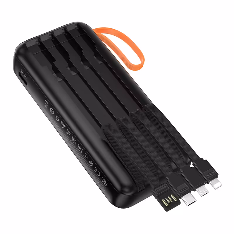 Power Bank Hoco J151A Spirit dual lighting four-cable power bank(20000mAh) black 3 Power Bank Hoco J151A Spirit dual lighting four-cable power bank(20000mAh) black 3