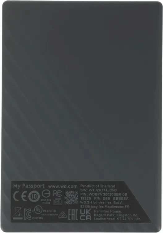 HDD WD USB 3.0 2TB WDBYVG0020BBK-WESN My Passport 2.5" черный 4 HDD WD USB 3.0 2TB WDBYVG0020BBK-WESN My Passport 2.5" черный 4