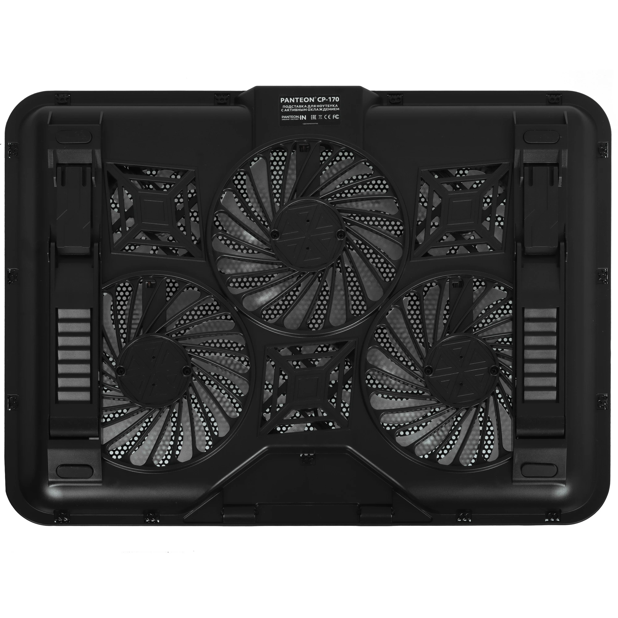 Охлаждающая подставка для ноутбука PANTEON CP-170 Black 9"-18", USB, 6 вентиляторов 2 Охлаждающая подставка для ноутбука PANTEON CP-170 Black 9"-18", USB, 6 вентиляторов 2