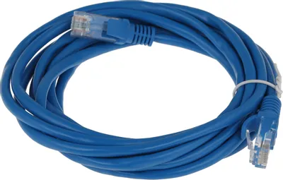 Патчкорд UTP Cablexpert PP12-7.5M/B кат.5e, 7.5м, литой, многожильный (синий) 2 Патчкорд UTP Cablexpert PP12-7.5M/B кат.5e, 7.5м, литой, многожильный (синий) 2