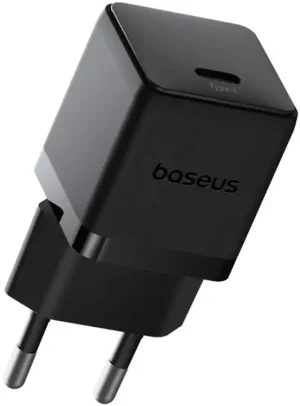 СЗУ Baseus Palm Fast Charger C+U 20W EU Cluster Black (with Cable USB-C to USB-C 60W) 1
