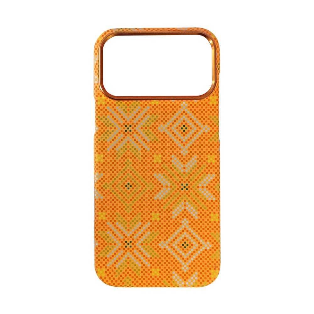 Чехол DINGENT MagSafe for iPhone 17ProMax diamond grid Orange 1 Чехол DINGENT MagSafe for iPhone 17ProMax diamond grid Orange 1