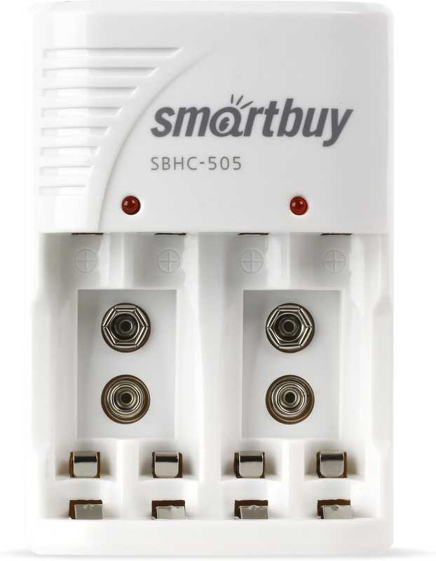 Зарядное устройство для Ni-Mh/Ni-Cd аккумуляторов Smartbuy 505 автоматическое (SBHC-505) 1 Зарядное устройство для Ni-Mh/Ni-Cd аккумуляторов Smartbuy 505 автоматическое (SBHC-505) 1