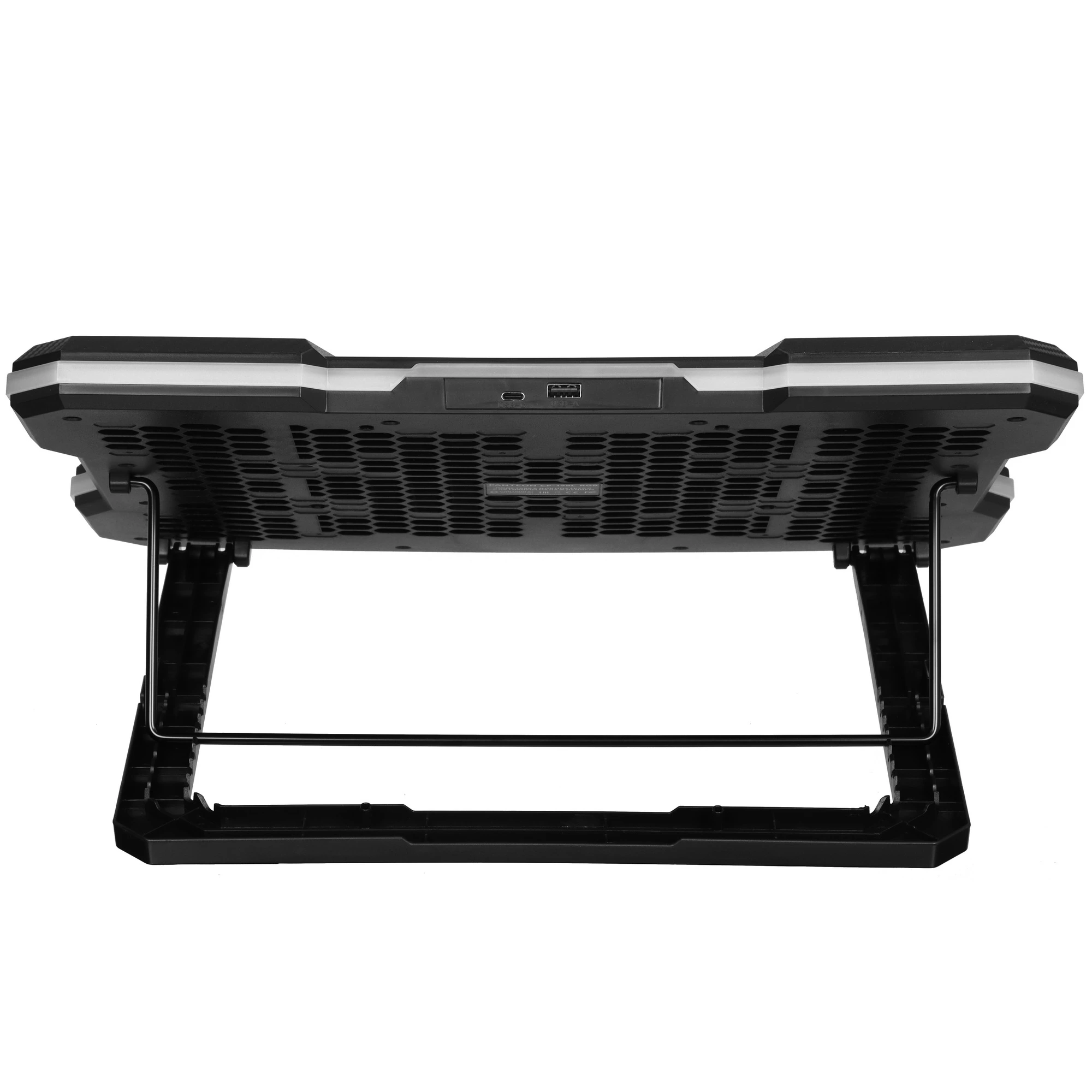 Охлаждающая подставка для ноутбука PANTEON CP-198L RGB Black 9"-19", 1xUSB 1xType-C, 9 вентиляторов 2 Охлаждающая подставка для ноутбука PANTEON CP-198L RGB Black 9"-19", 1xUSB 1xType-C, 9 вентиляторов 2