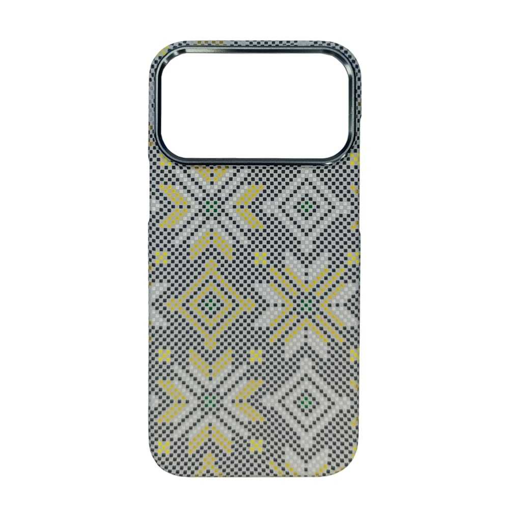 Чехол DINGENT MagSafe for iPhone 17ProMax diamond grid Grey 1 Чехол DINGENT MagSafe for iPhone 17ProMax diamond grid Grey 1