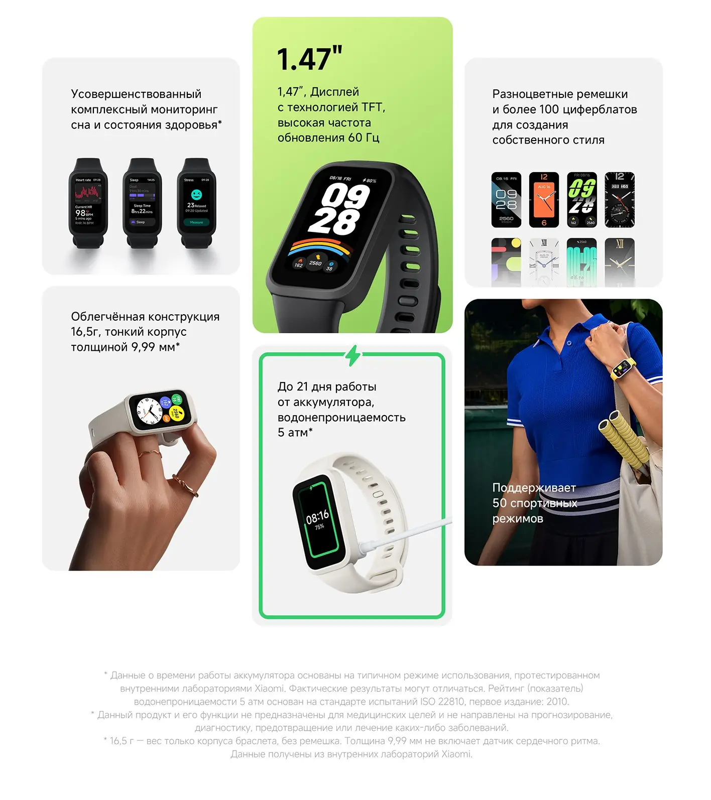 Фитнес-трекер Xiaomi Mi Band 9 Active Black 2