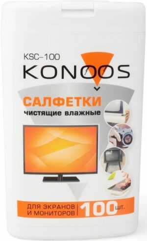 Чистящие салфетки Konoos KSC-100 для LED/LCD/TFT 100 шт. 1 Чистящие салфетки Konoos KSC-100 для LED/LCD/TFT 100 шт. 1