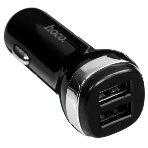 АЗУ HOCO Z40 Superior dual port 2.4А car charger black 1
