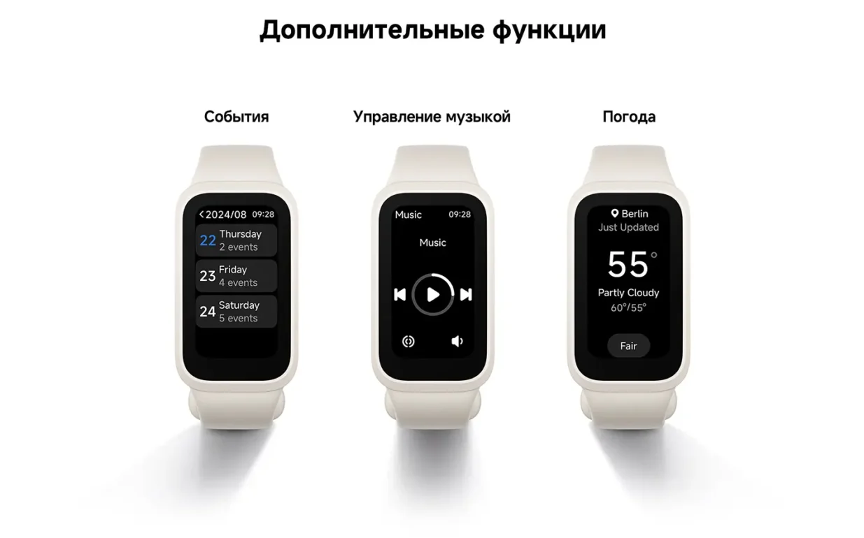 Фитнес-трекер Xiaomi Mi Band 9 Active Beige white 16