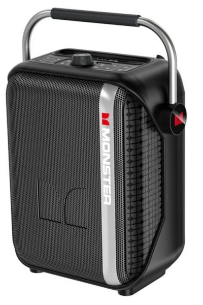 Портативная колонка с караоке MONSTER Traveler Mini (MS22186), (1 беспр. микр. в комлпекте), чёрный 1 Портативная колонка с караоке MONSTER Traveler Mini (MS22186), (1 беспр. микр. в комлпекте), чёрный 1