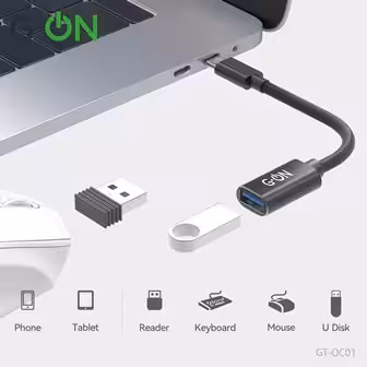 Адаптер OTG G-ON GT-OC01 Type-C black 3 Адаптер OTG G-ON GT-OC01 Type-C black 3
