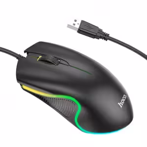 Мышка HOCO GM19 Enjoy gaming luminous wired mouse black 1 Мышка HOCO GM19 Enjoy gaming luminous wired mouse black 1