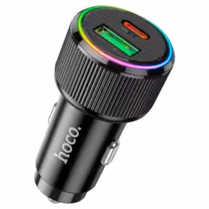 АЗУ HOCO NZ14A Guerrero PD20W+QC3.0 car charger black 1