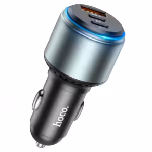 АЗУ HOCO NZ9 Galloper 95W three-port(2C1A) car charger black 1