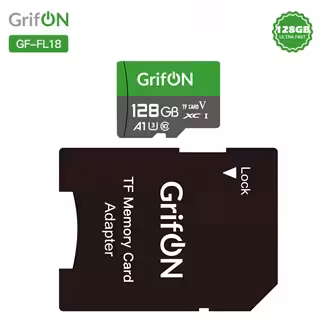 Карта памяти GrifON GF-FL18 microSD V30 128Gb U3+adapterSD 1 Карта памяти GrifON GF-FL18 microSD V30 128Gb U3+adapterSD 1