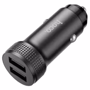АЗУ HOCO Z49 Level dual port car charger black 1