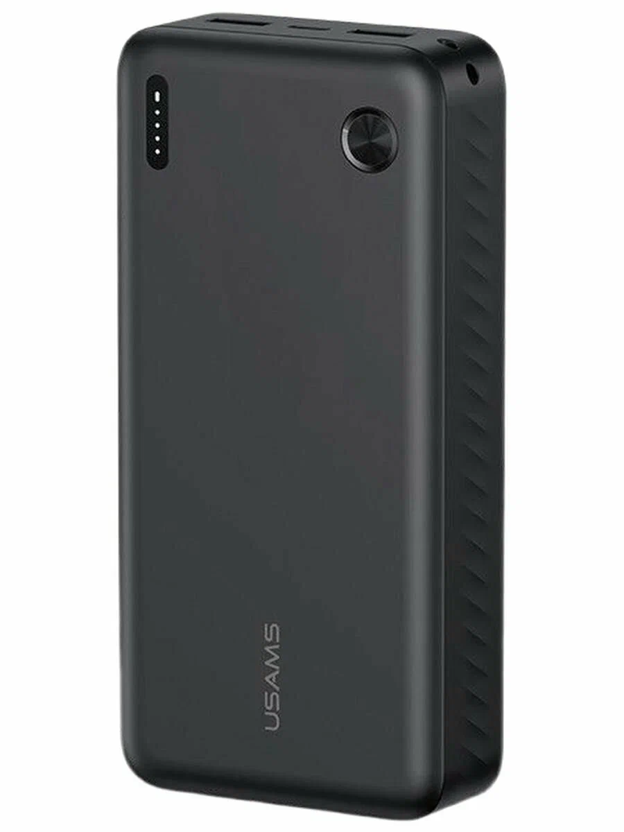 Внешний аккумулятор USAMS US-CD254 PB83 3Ports 20000mAh black 1 Внешний аккумулятор USAMS US-CD254 PB83 3Ports 20000mAh black 1