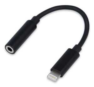 Переходник Lightning/Jack3.5F Cablexpert CCA-LM3.5F-01, черный 1