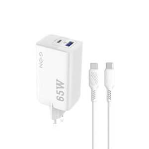 СЗУ USB/USB-C G-ON GW-EU07 PD 65W +кабель Type-C/Type-C белый 1