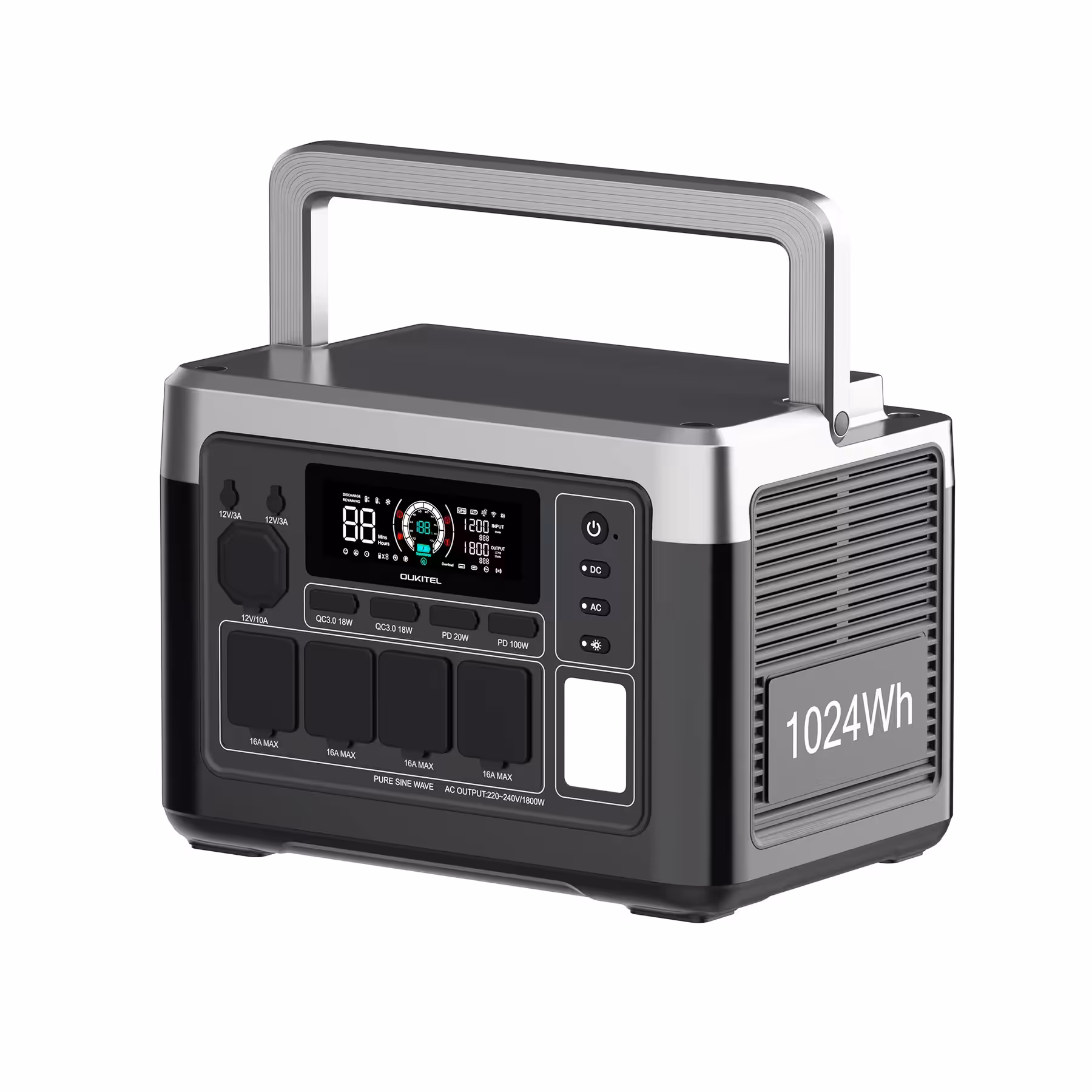 Электростанция портативная OUKITEL P1000E PLUS 1800W Solar Generator 1048Wh 1 Электростанция портативная OUKITEL P1000E PLUS 1800W Solar Generator 1048Wh 1