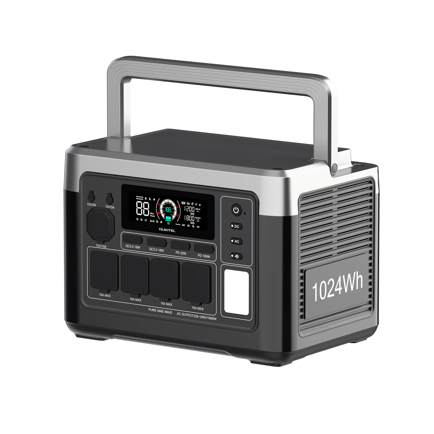 Электростанция портативная OUKITEL P1000E PLUS 1800W Solar Generator 1048Wh 1 Электростанция портативная OUKITEL P1000E PLUS 1800W Solar Generator 1048Wh 1