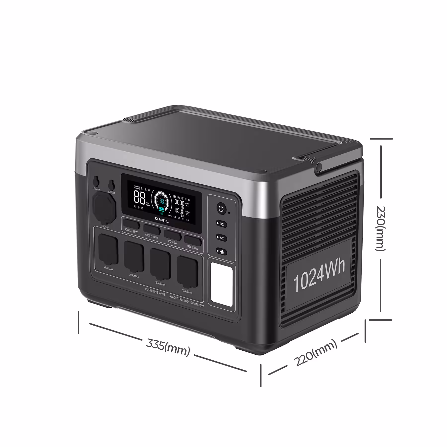 Электростанция портативная OUKITEL P1000E PLUS 1800W Solar Generator 1048Wh 4 Электростанция портативная OUKITEL P1000E PLUS 1800W Solar Generator 1048Wh 4