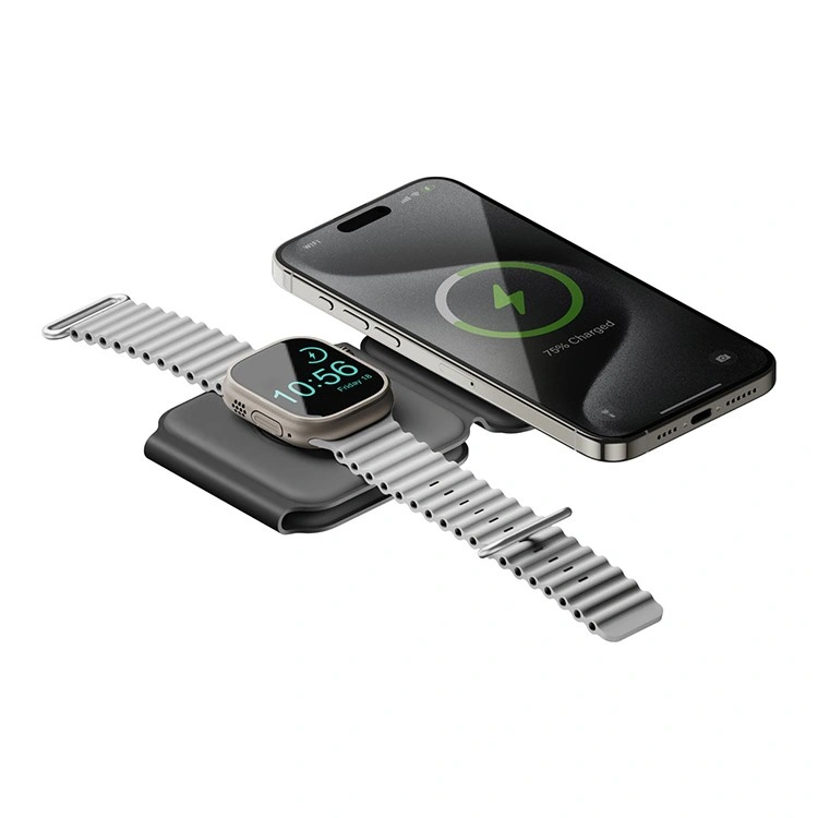 БЗУ 3 в 1 Magnetic wireless charger 15W (T33) Grey 4 БЗУ 3 в 1 Magnetic wireless charger 15W (T33) Grey 4