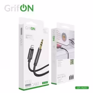 Кабель AUX GrifON GF-AL01 Lightning/3.5mm (папа) black 1