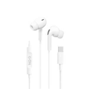 Наушники G-ON GE-HS09 Type-C с микрофон. вакуум белые 1 Наушники G-ON GE-HS09 Type-C с микрофон. вакуум белые 1