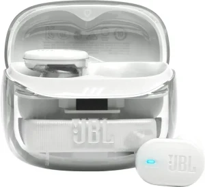 Наушники bluetooth JBL Tune Buds 2 Ghost white (JBLTBUDS2GWHT) прозр.кейс 1