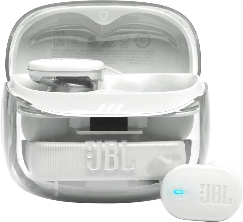 Наушники bluetooth JBL Tune Buds 2 Ghost white (JBLTBUDS2GWHT) прозр.кейс 1 Наушники bluetooth JBL Tune Buds 2 Ghost white (JBLTBUDS2GWHT) прозр.кейс 1