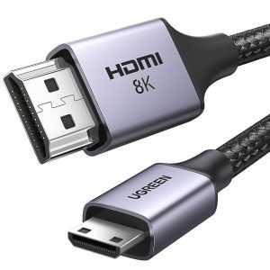 Кабель Ugreen HD163 Mini HDMI to HDMI 8K Cable 2м черный (15515) 1