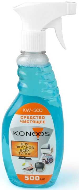 Чистящая жидкость (Спрей) Konoos KW-500 для экранов 500 мл. 1 Чистящая жидкость (Спрей) Konoos KW-500 для экранов 500 мл. 1