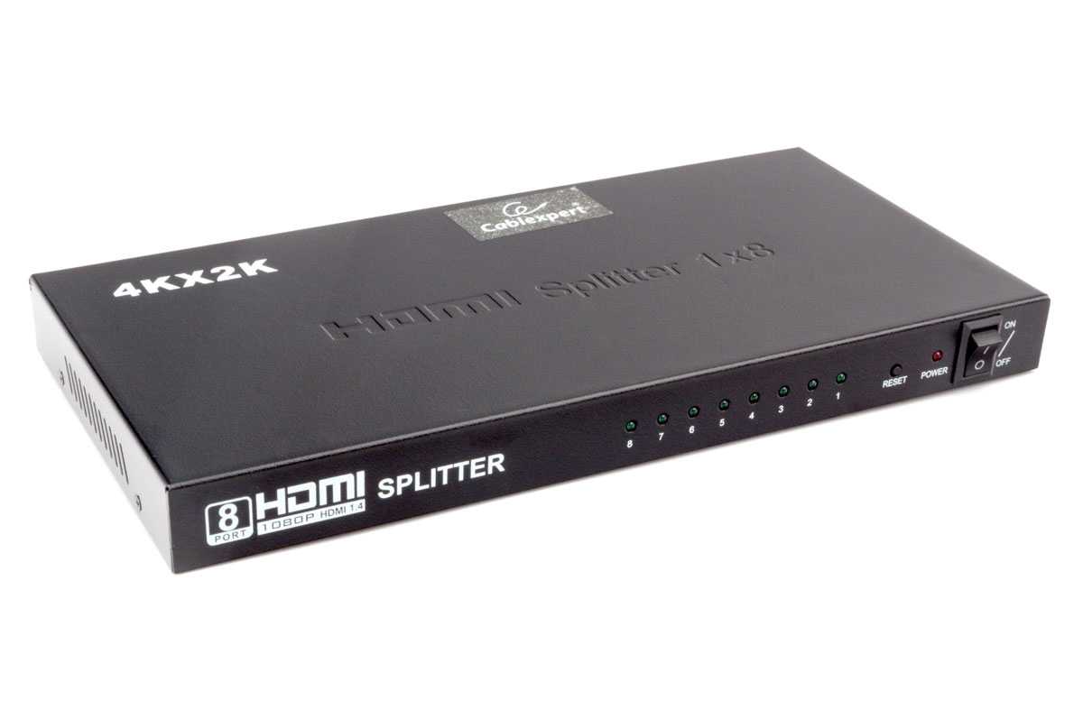 HDMI Разветвитель Cablexpert HDMI 1=>8 (DSP-8PH4-03) 1 HDMI Разветвитель Cablexpert HDMI 1=>8 (DSP-8PH4-03) 1
