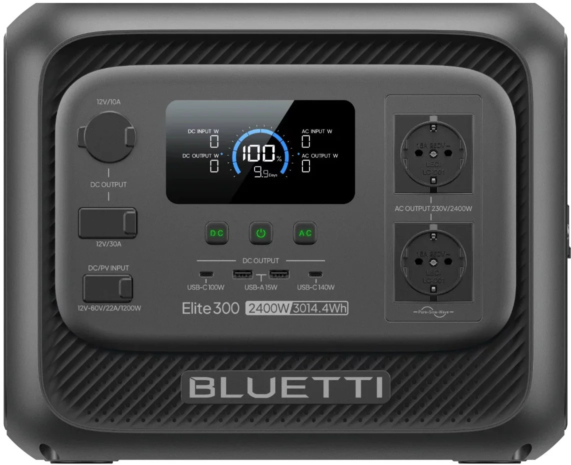 Портативная электростанция Bluetti Elite 300 3014Wh чёрный 4 Портативная электростанция Bluetti Elite 300 3014Wh чёрный 4