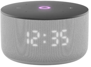 Умная колонка Яндекс Станция Мини 3 серая (c часами) (YNDX-00027GRY) 1