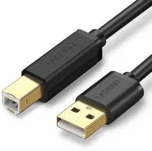 Кабель для принтера UGREEN US135 USB 2.0 A(m) to USB-B(m)Print Cable 5м.черный (10352) 1